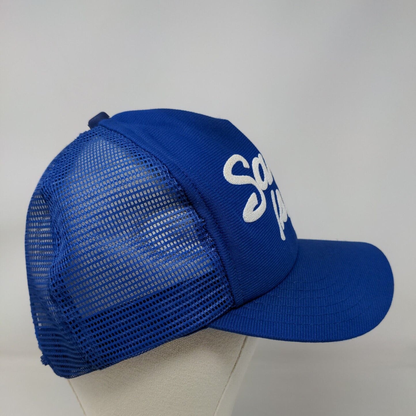 Sanibel Island Snapback Trucker Hat Blue One Size Adjustable Mesh Back 5 Panel