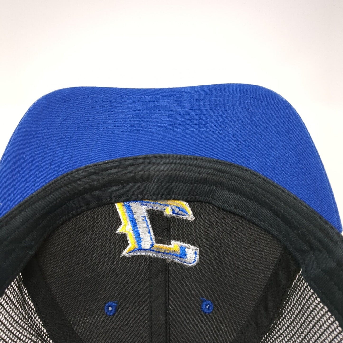 Cougar Football 112 Snapback Trucker Hat Blue One Size Mesh Back Richardson