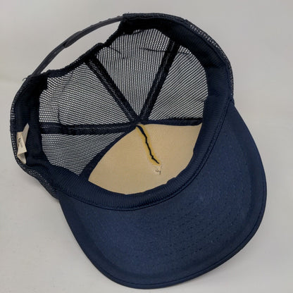Elect Frank Mullin For Sheriff Adult Snapback Trucker Hat Blue OS Rope Mesh Back