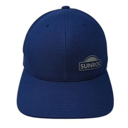 Yupoong Baseball Cap Blue One Size Sunroc Logo Flexfit 110 Adjustable Hat