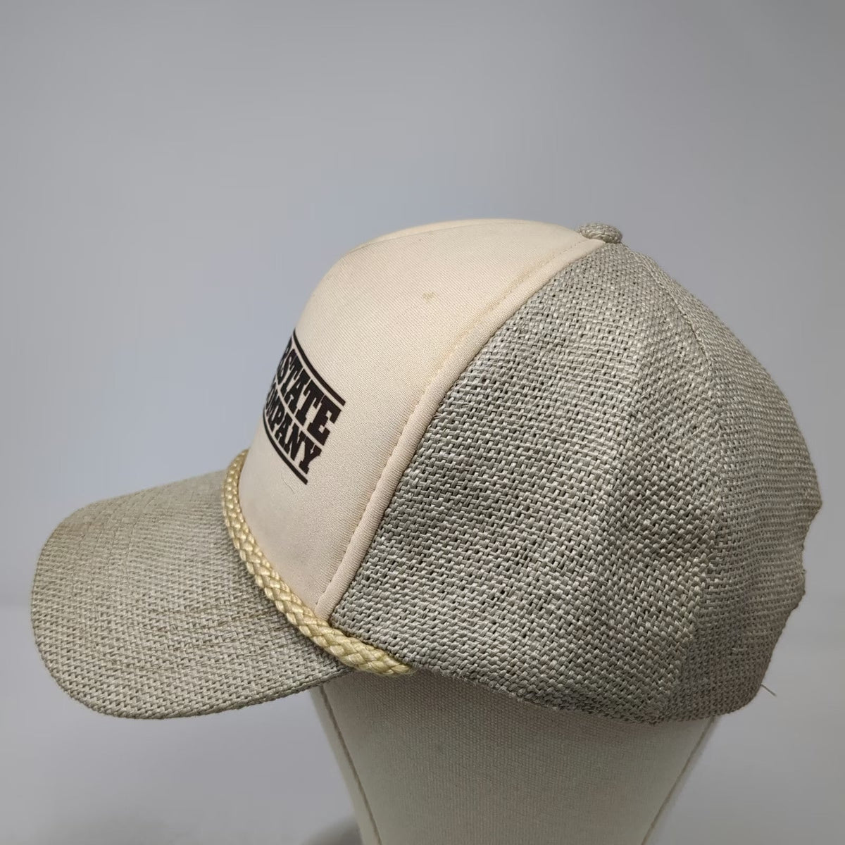 Sportcap 5 Panel Beige Hat One Size Interstate Brick Company Trucker Snapback