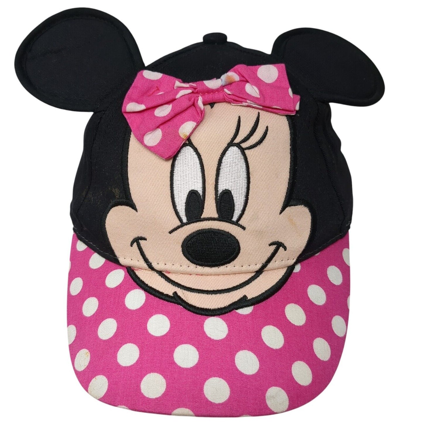 Minnie Mouse Ears Strapback Hat Multi One Size Bow Polka Dot Disney