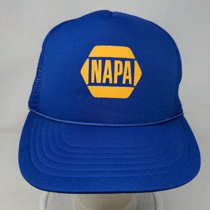 NAPA Snapback Mesh Back Rope Trucker Hat Blue OSFA Solid Sportsman