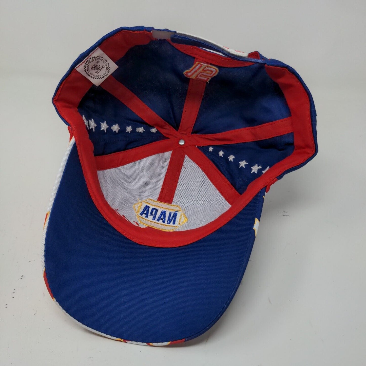 NAPA Racing Men's Strapback Hat Multicolor OSFM #15 Embroidered Logo Cotton
