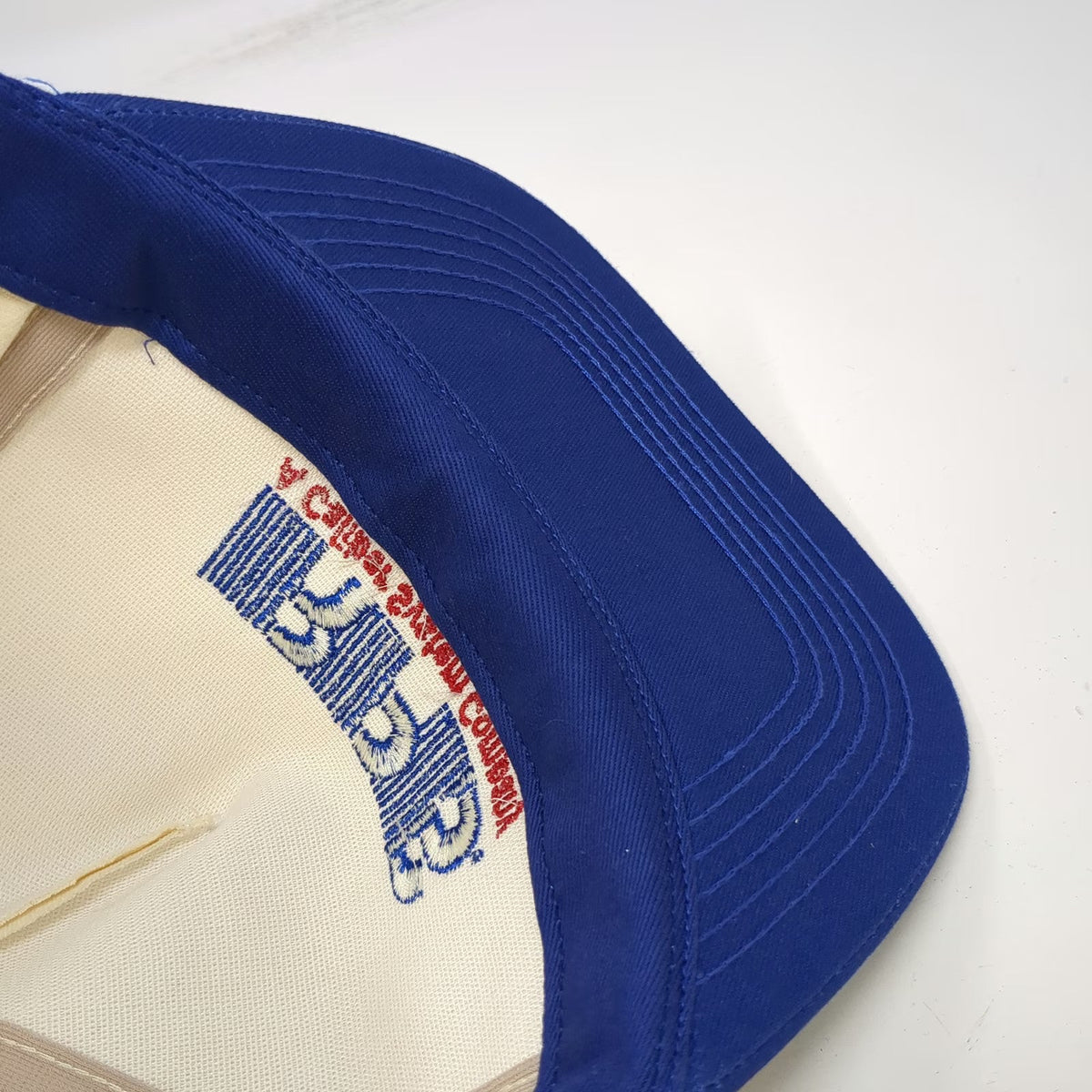 K-Products 5 Panel White Blue One Size Snapback Embroidered RPS Company Hat
