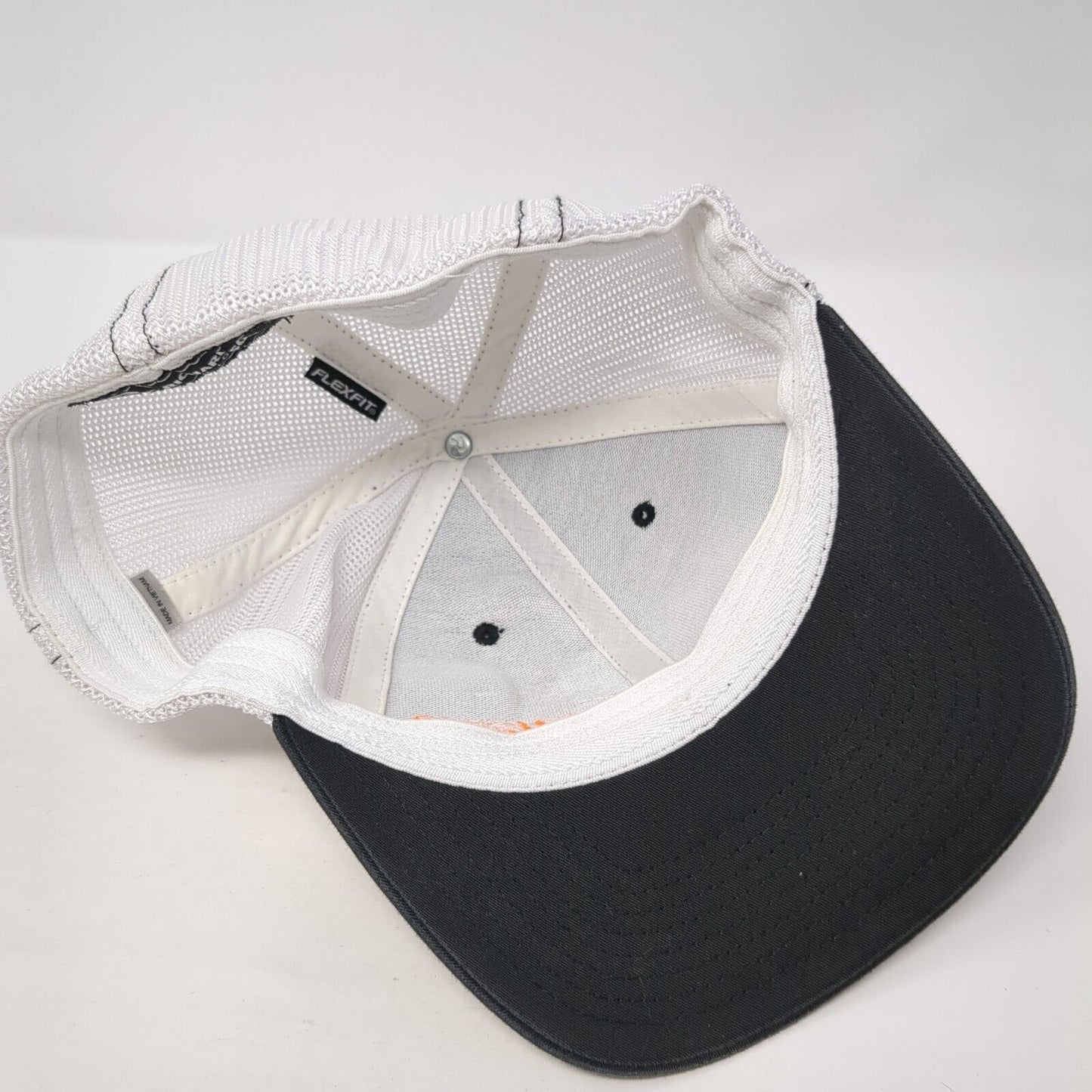 TM Fitted Trucker Hat Black XL Lightweight Embroidered Mesh Back Richardson