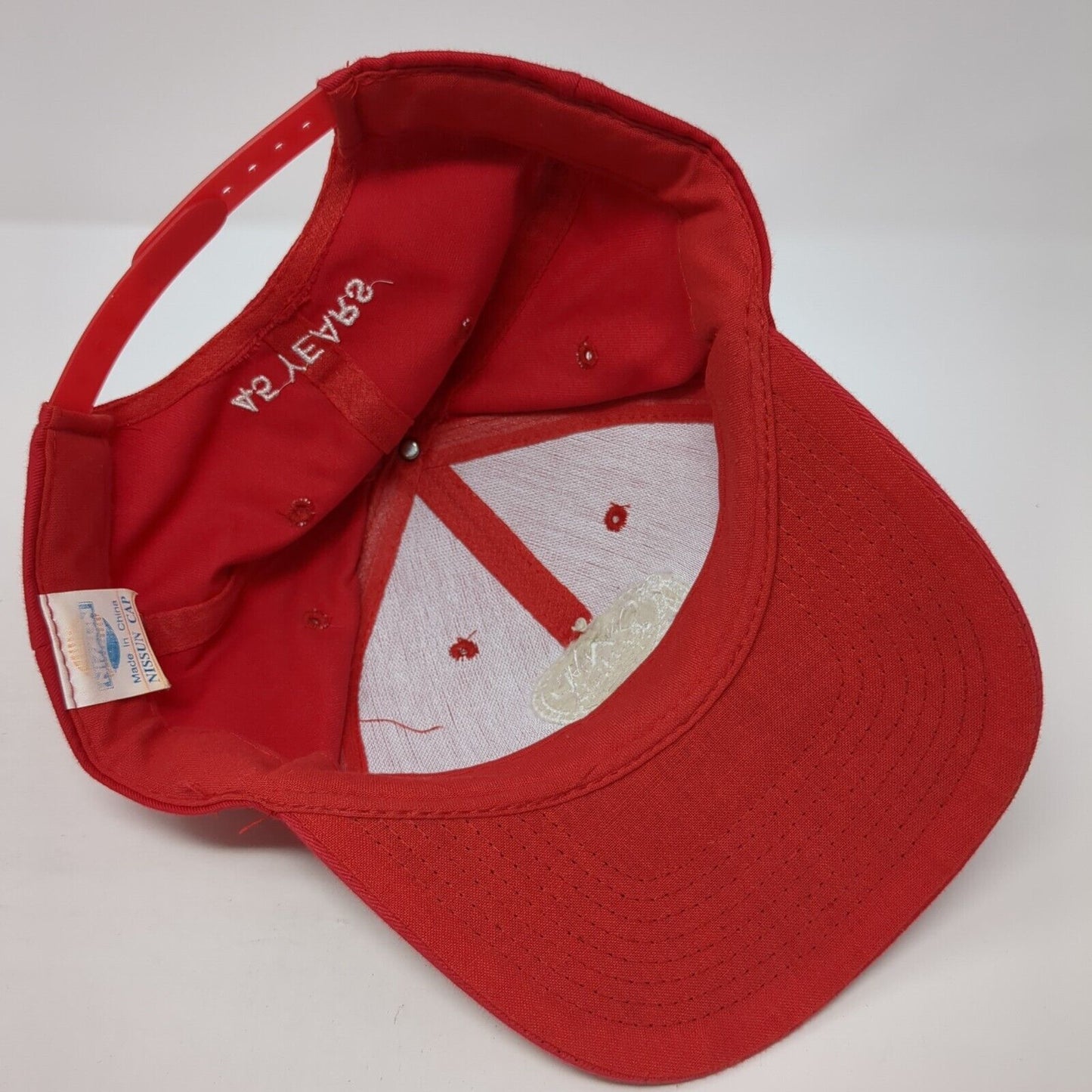 C-A-L Ranch Stores 45 Years Snapback Hat Red One Size Adjustable Nissun