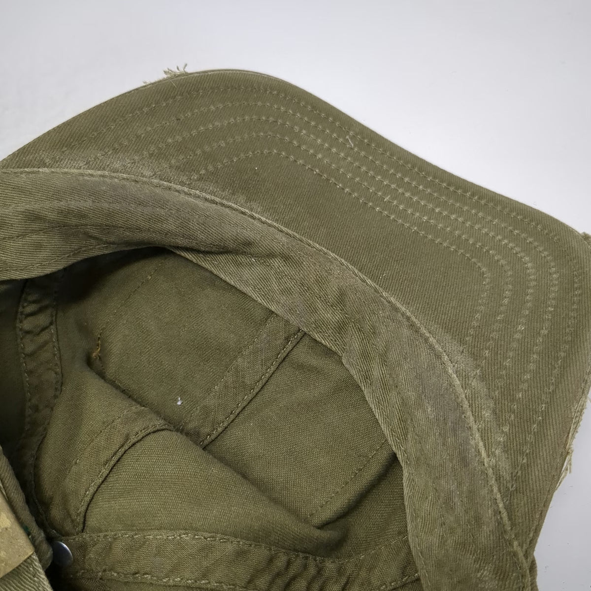 Denim & Supply Ralph Lauren Baseball Cap Green One Size Slideback Flag Patch Hat