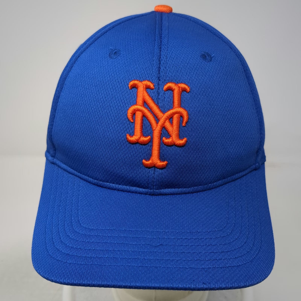 New York Mets MLB OC Sports Baseball Cap Blue One Size Mesh Strapback Hat Curved
