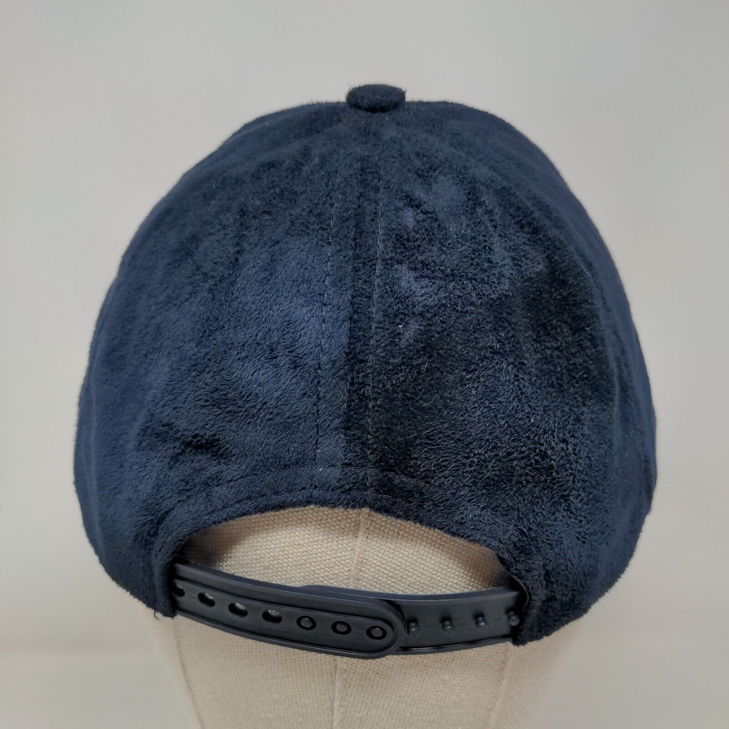 Unbranded Snapback Hat Blue OSFM Suede Adjustable 6 Panel Blank