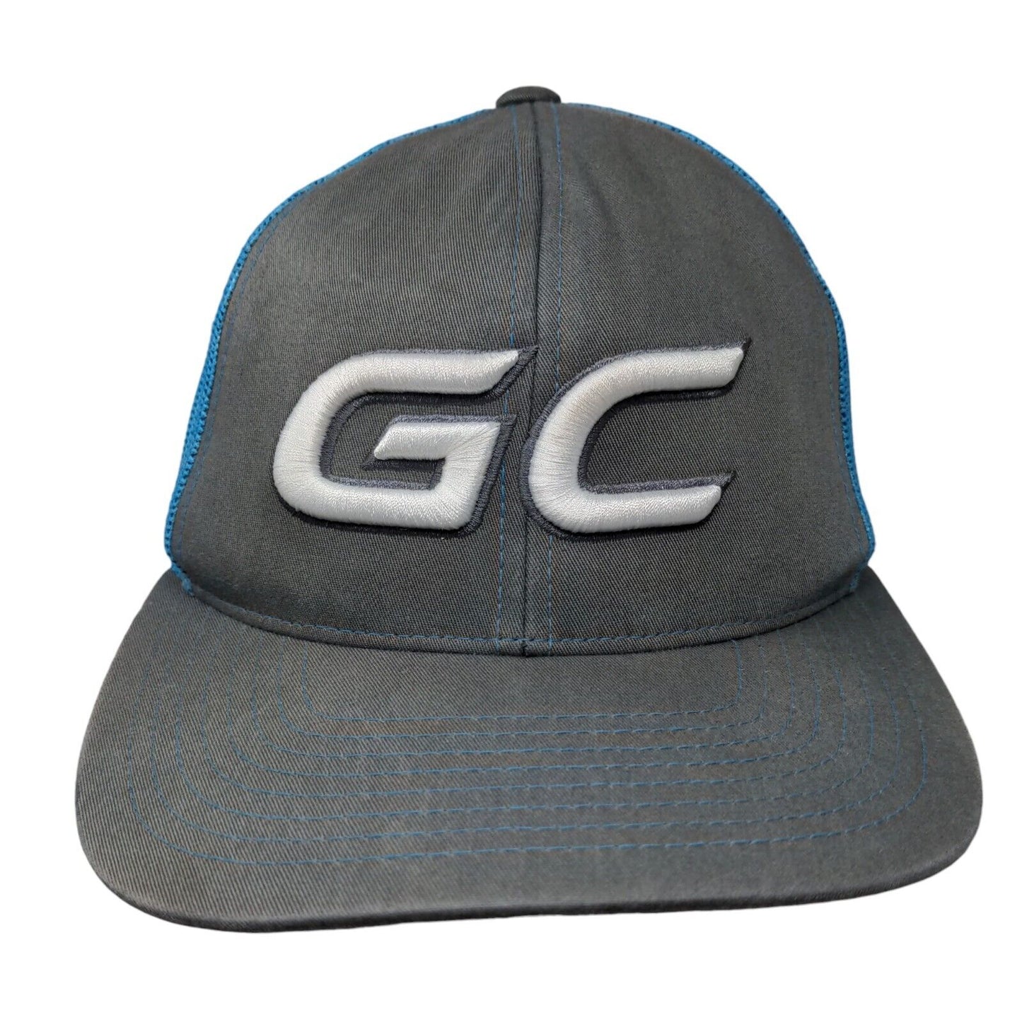 GC Snapback Mesh Back Trucker Hat Multi One Size Embroidered Colorblock