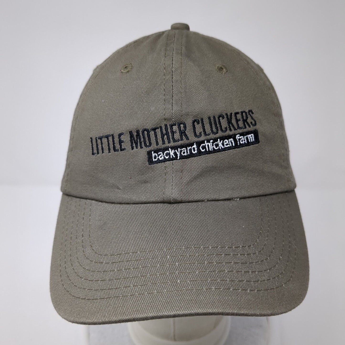 Little Mother Cluckers Backyard Chicken Farm Slideback Hat Brown OS Adjustable