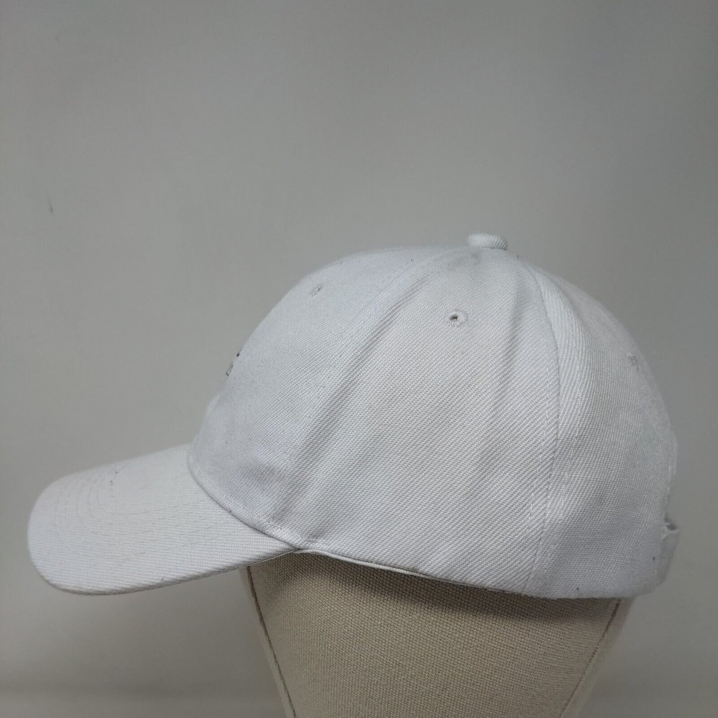 TRS Hotels Strapback Hat White One Size Adjustable Embroidered Logo Oscaps