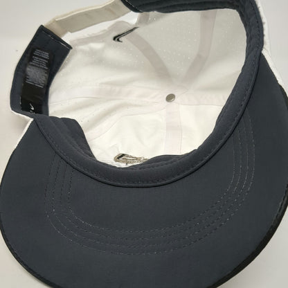Nike Golf Baseball Cap White One Size EZGO Perforated Strapback Swoosh Hat