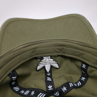 Adidas Baseball Cap Green One Size Camo Embroidered Trefoil Logo Adjustable Hat