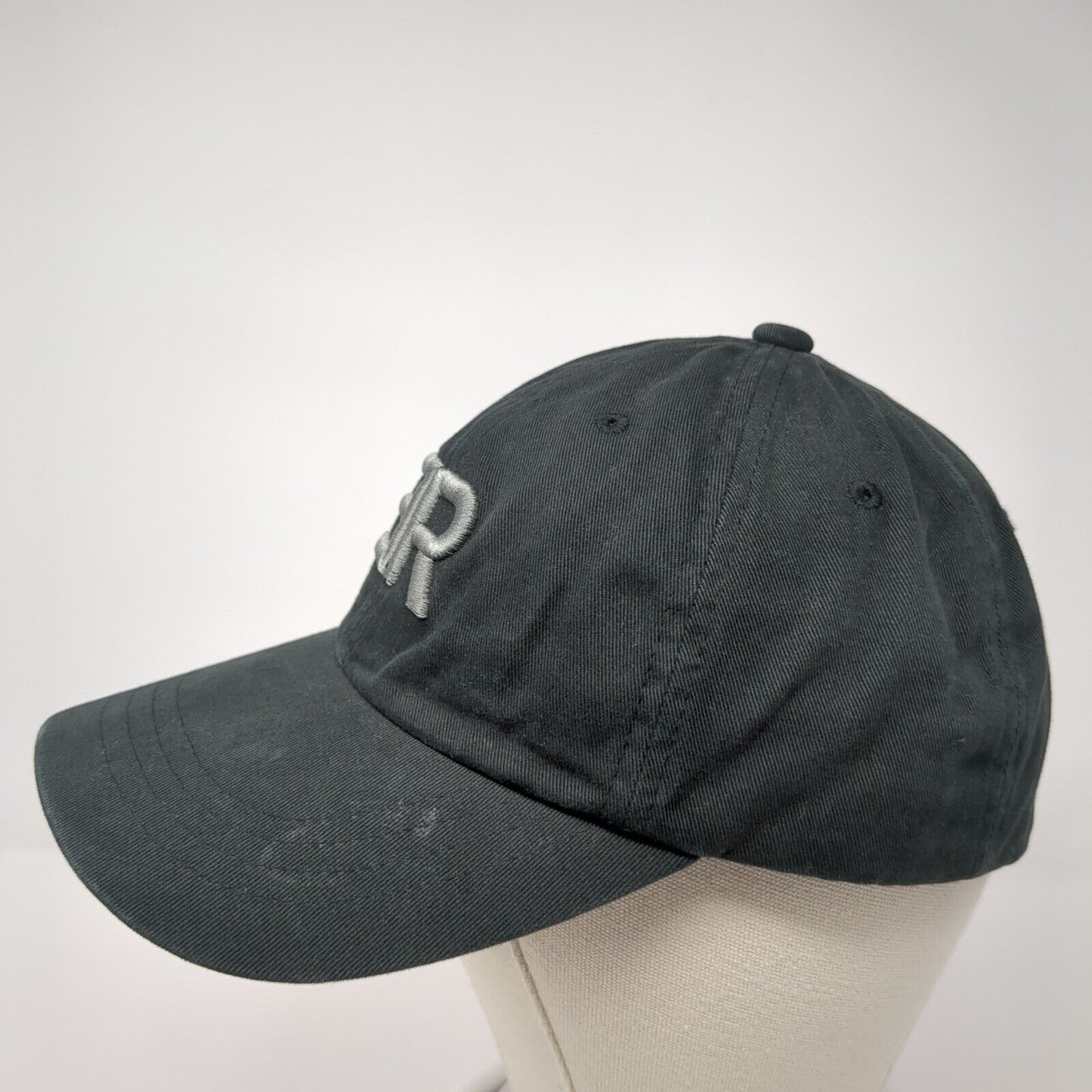 ER Slideback Hat Black One Size Adjustable Embroidered The Classics Yupoong