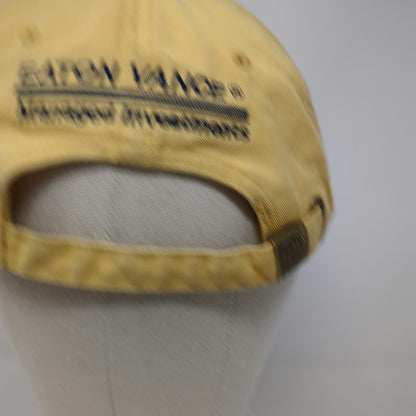 Vitronic Eaton Vance Yellow One Size Baseball Cap Slideback Hat Logo Brim Text