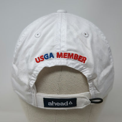 ahead Baseball Cap White One Size USGA Member 124th US Open Pinehurst Cotton Hat