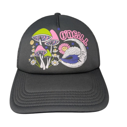 O'Neill Love Trip Snapback Trucker Hat Gray OSFA Mesh Back Adjustable