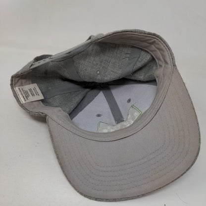 Bud Light Lime Snapback Hat Gray OSFM Adjustable Embroidered Quake City Caps