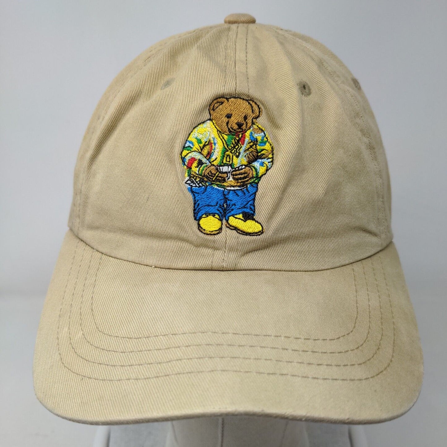Biggie Bear Roberto Vincenzo Slideback Hat Tan One Size Embroidered Yupoong