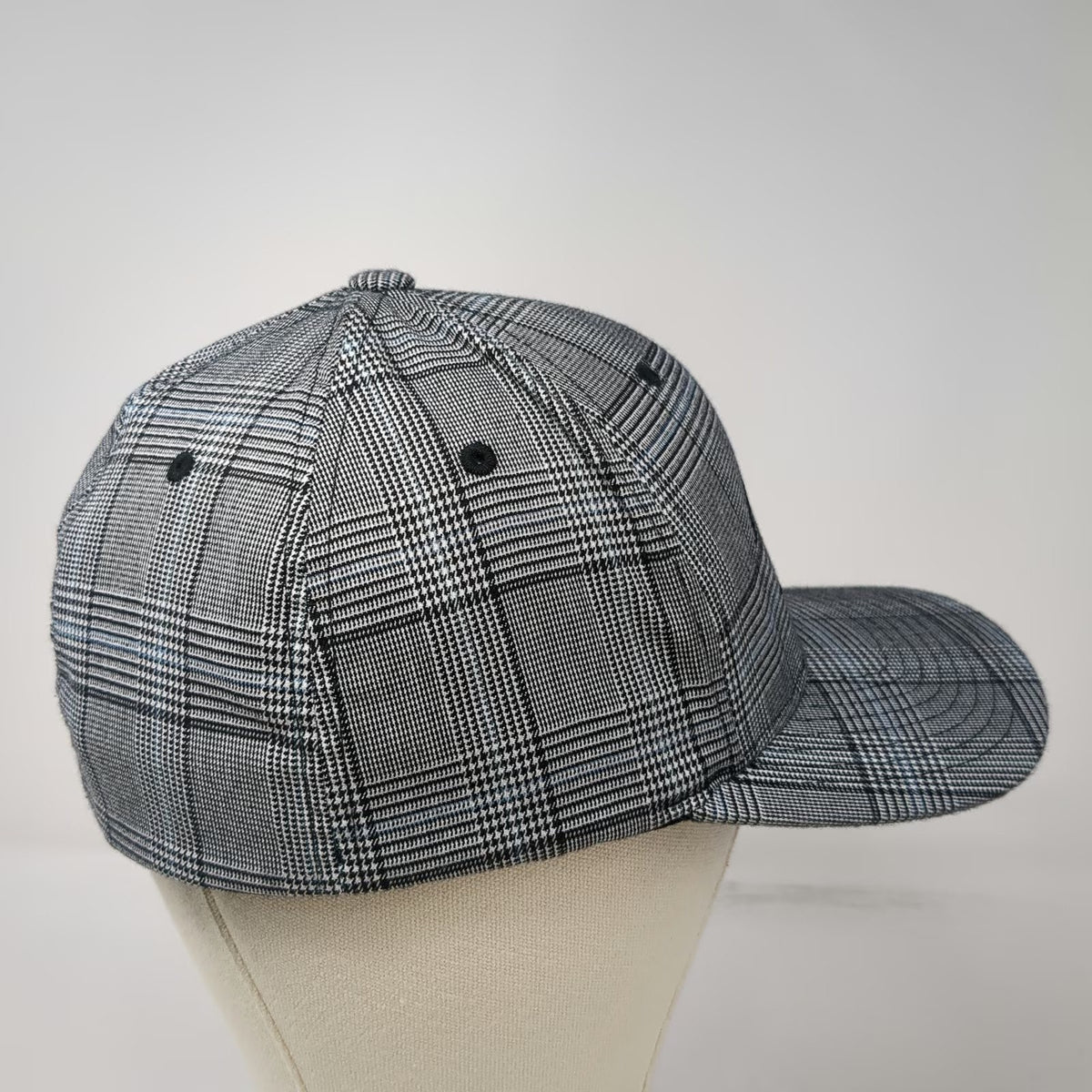 Flexfit Baseball Cap Gray XL Plaid Animal Health Clinic Blackfoot ID Hat Horse