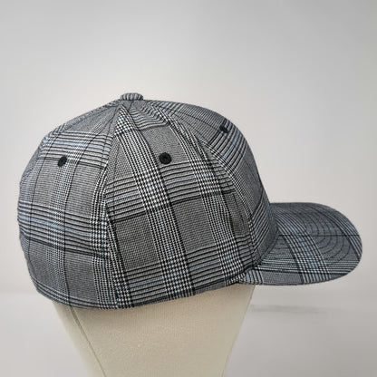 Flexfit Baseball Cap Gray XL Plaid Animal Health Clinic Blackfoot ID Hat Horse