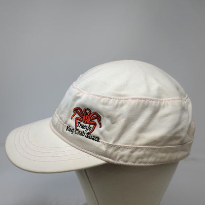 Fahrenheit Army Cap White One Size Pink Stitching Tracy's King Crab Shack Hat
