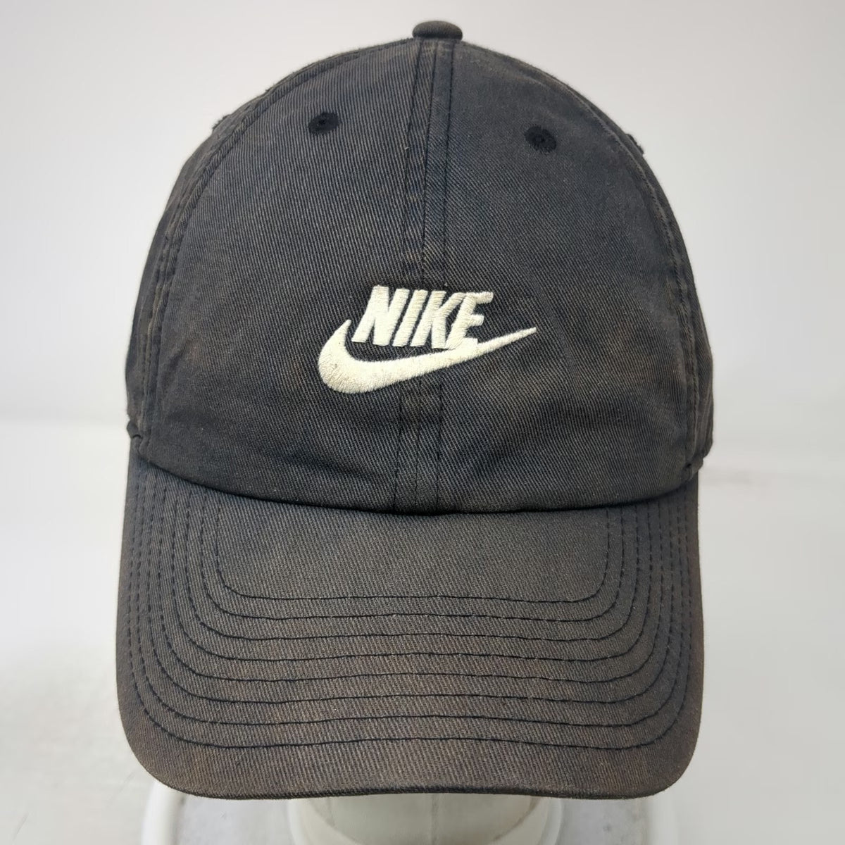 Nike Baseball Cap Black One Size Slideback Adjustable Swoosh Heritage86 Logo Hat