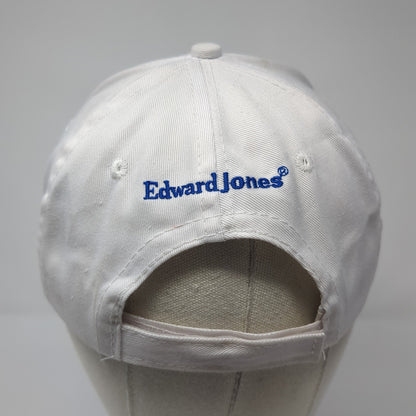 KC Edward Jones Strapback Baseball Cap White One Size Adjustable Embroidered