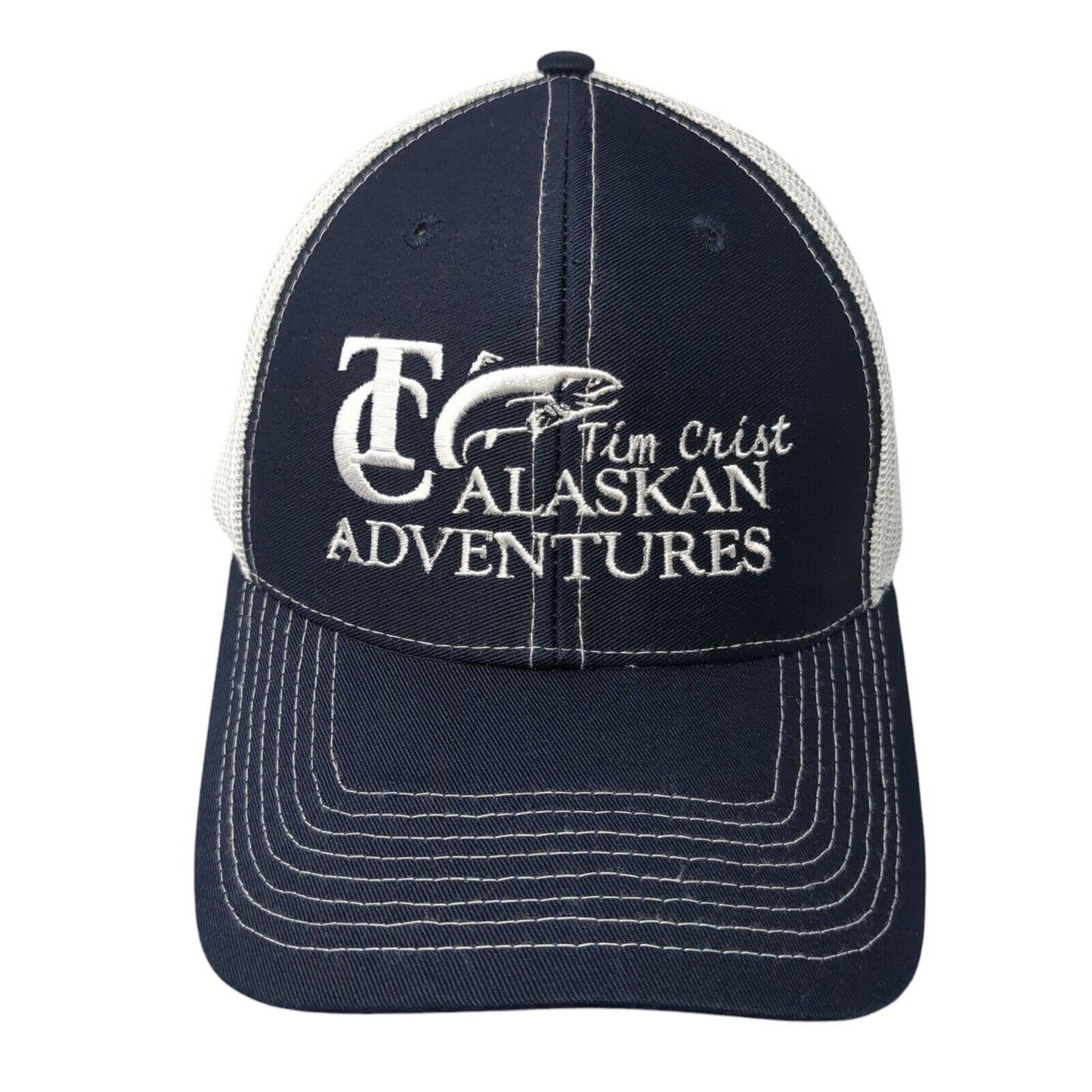 Tim Crist Alaskan Adventures Snapback Trucker Hat Blue OS Adjustable Richardson