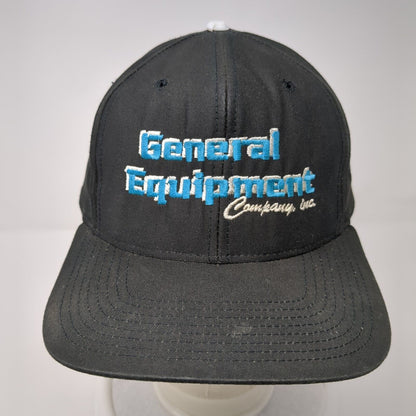 Vintage General Equipment Company Snapback Hat Black Size L Richardson