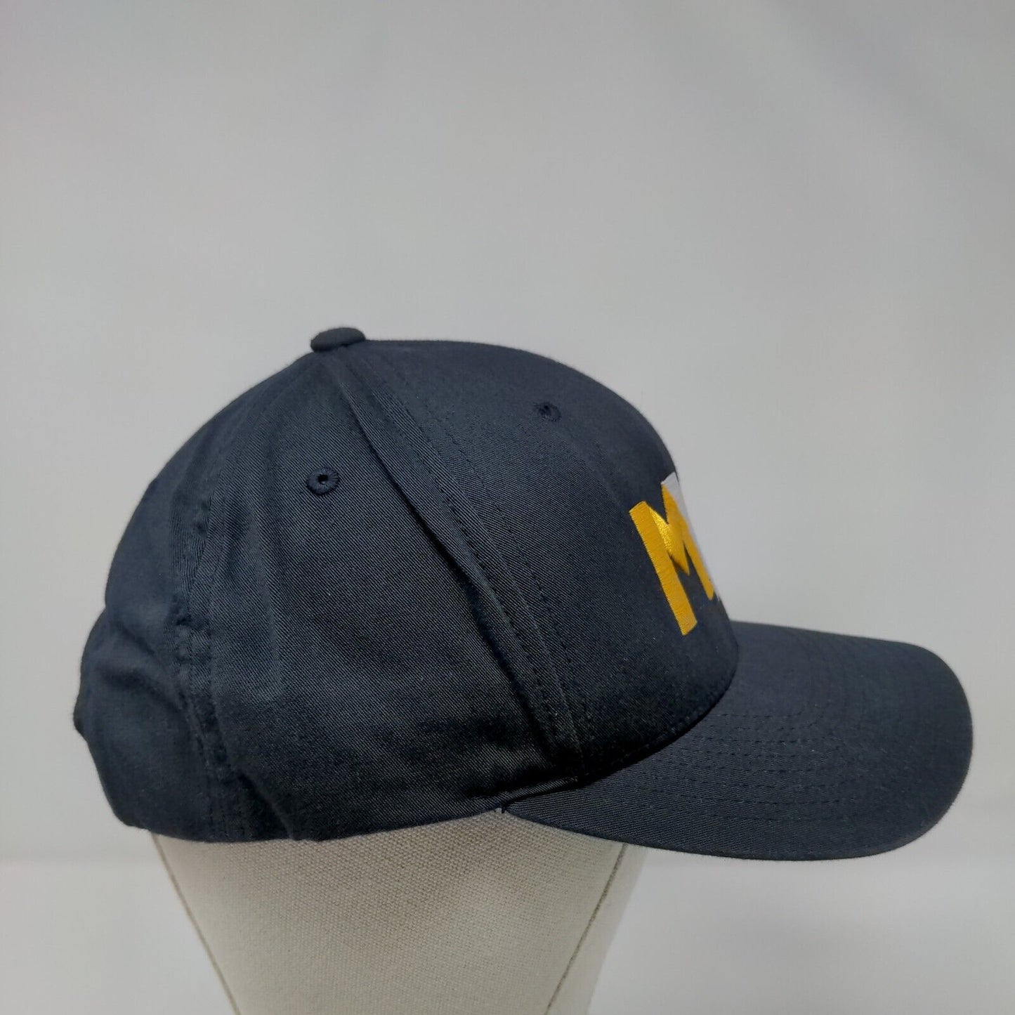 MYB Strapback Hat Blue OSFA Adjustable Embroidered Vented Holes Pacific Headwear