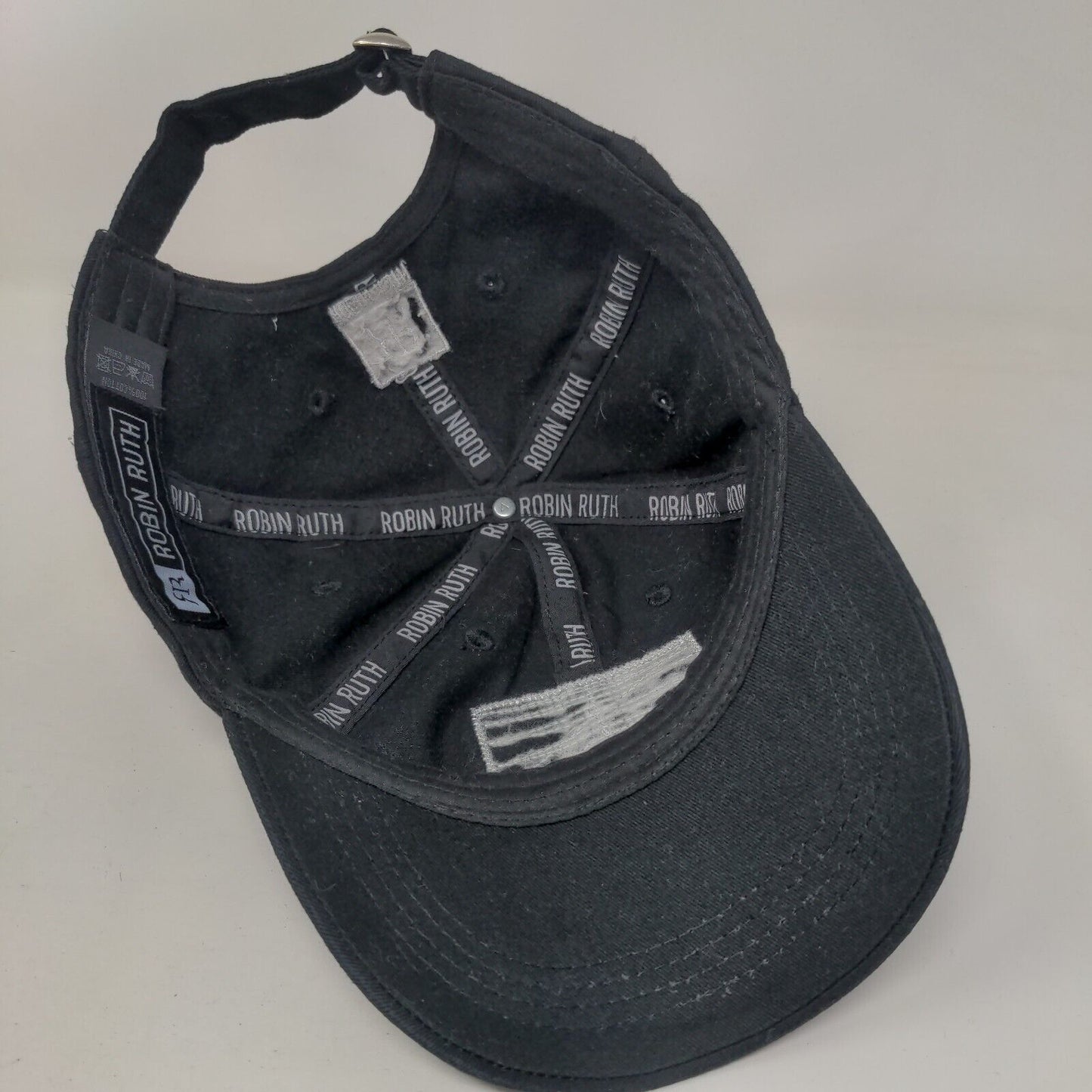 Punta Cana Patch Slideback Hat Black One Size Embroidered Robin Ruth