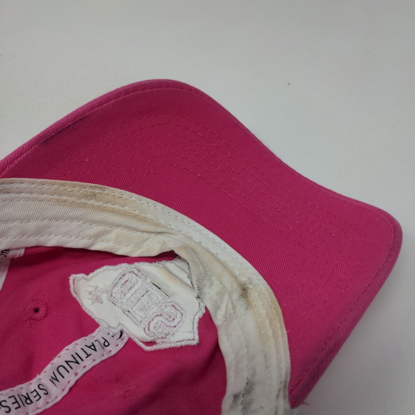 OES Women's Strapback Hat Pink OS Adjustable Ladies Fit Mesh Back Outdoor Cap