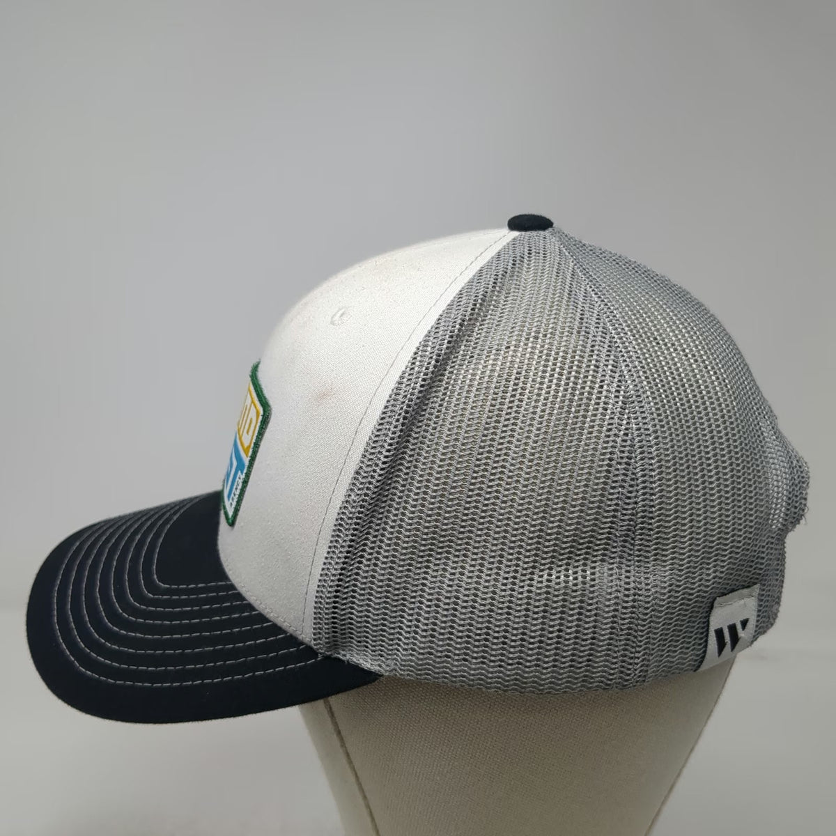 Richardson Trucker Hat White Black Gray One Size Mesh Snapback 116 And West