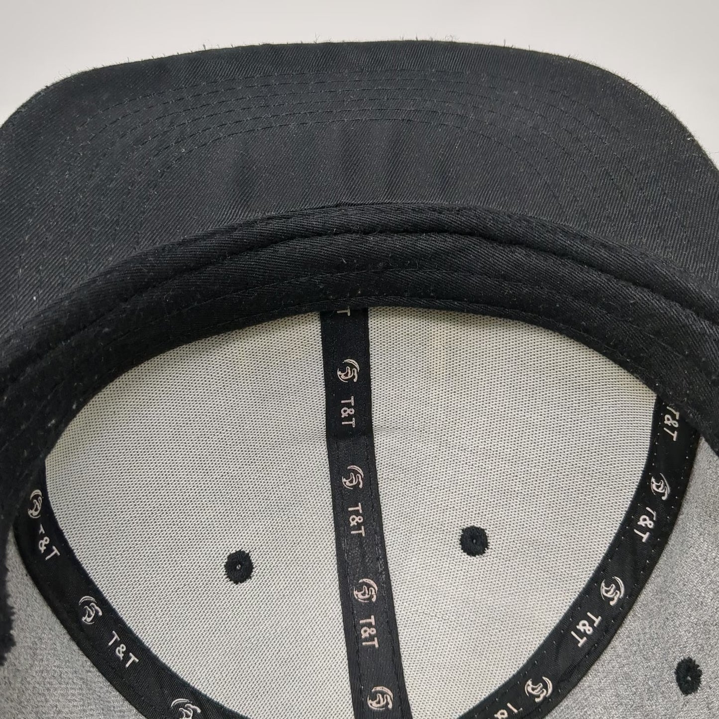 T&T Snapback Gray One Size New York All City United States Flat Brim Hat