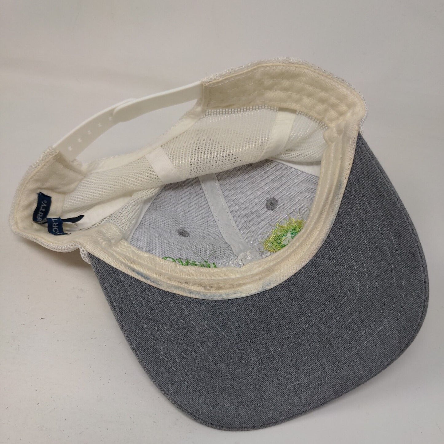 Truelieve Snapback Trucker Hat Gray One Size Adjustable Mesh Back Port Authority