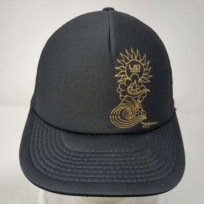 Lib Tech Trucker Hat Black One Size 20 Year Anniversary Gold Graphic Snapback