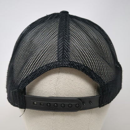 Otto Trucker Hat Black One Size Cork Front Mesh Snake River Wine Tours Logo