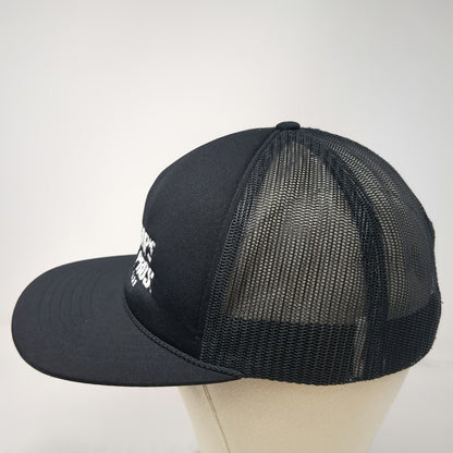 Richardson Trucker Hat Black One Size Rogers Tire Pros Auto Care Mesh Snapback