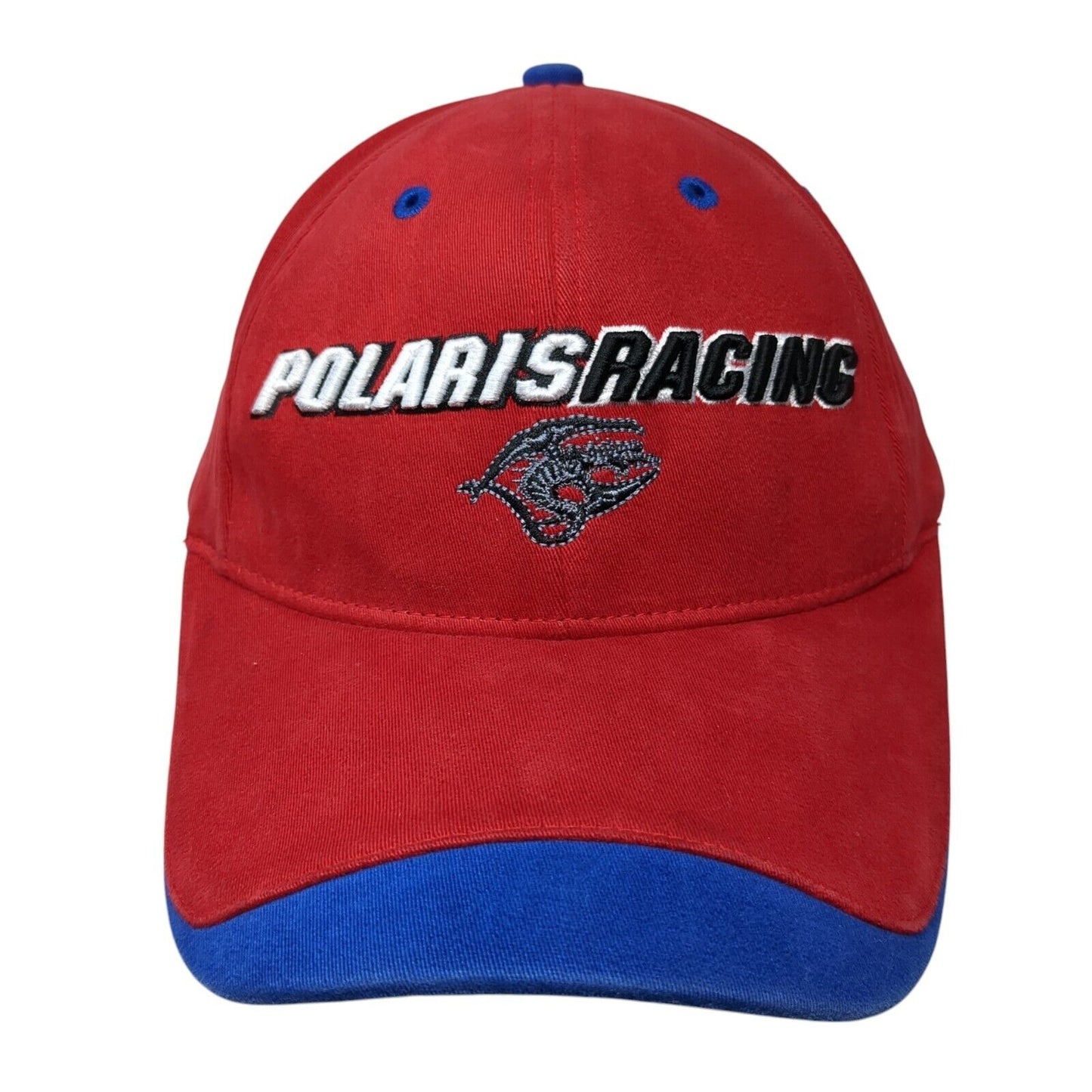 Polaris Racing Fitted Hat Red One Size Embroidered Outdoor 6 Panel