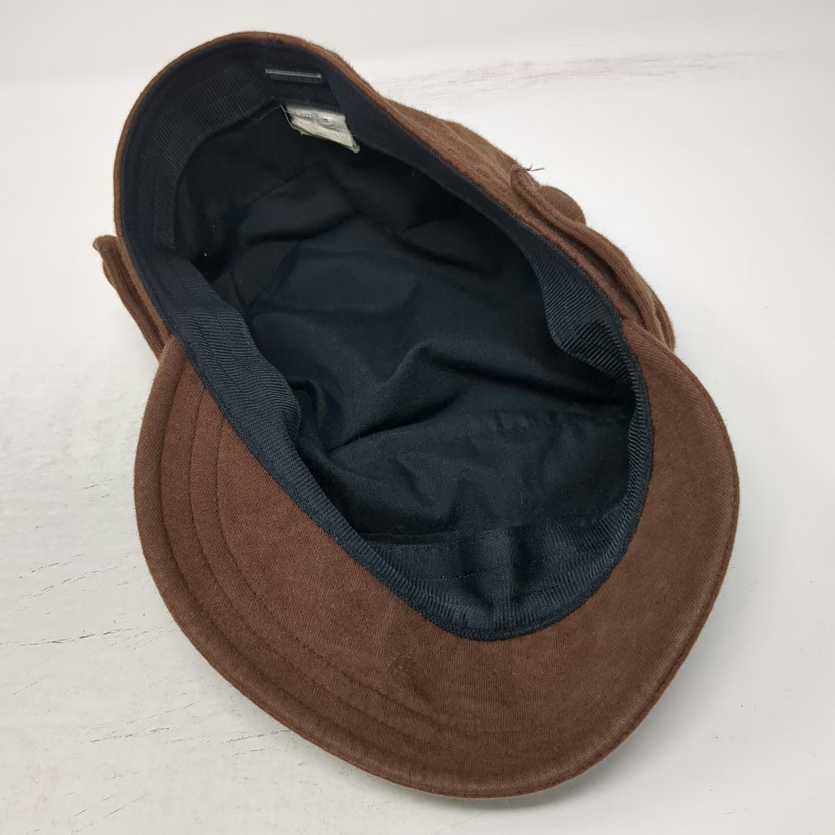 San Diego Hat Army Cap Brown One Size Cotton Decorative Side Buttons Hat
