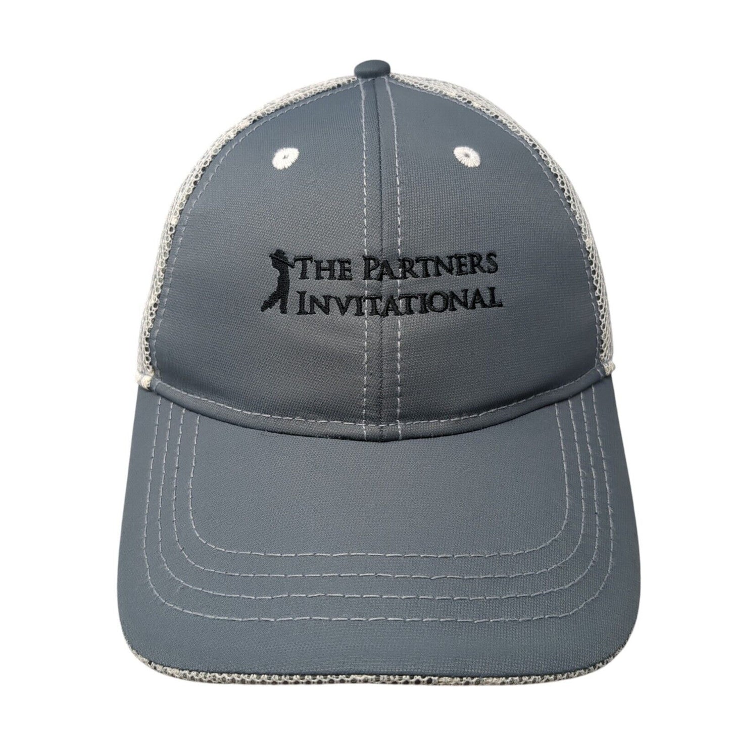 The Partners Invitational Strapback Hat Gray One Size Ahead Performance