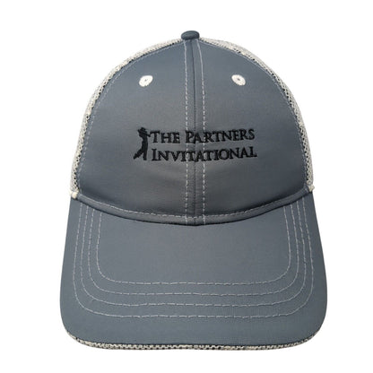 The Partners Invitational Strapback Hat Gray One Size Ahead Performance