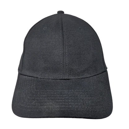 Otto Flex Fitted Hat Black Large-XL Solid 6 Panel Vent Holes Blank