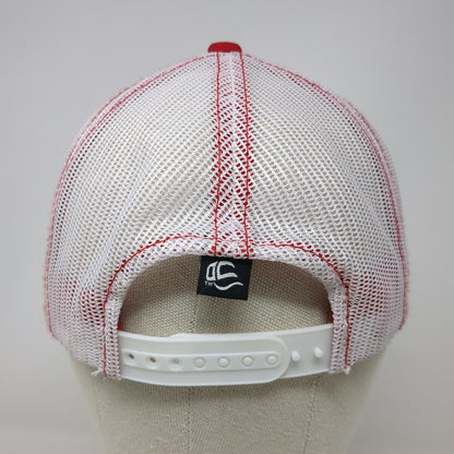 Outdoor Cap Trucker Hat Red One Size TSMT Commitment To Excellence Snapback Mesh