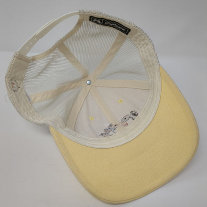 Montana Flowers Snapback Mesh Back Trucker Hat Yellow M/L Richardson