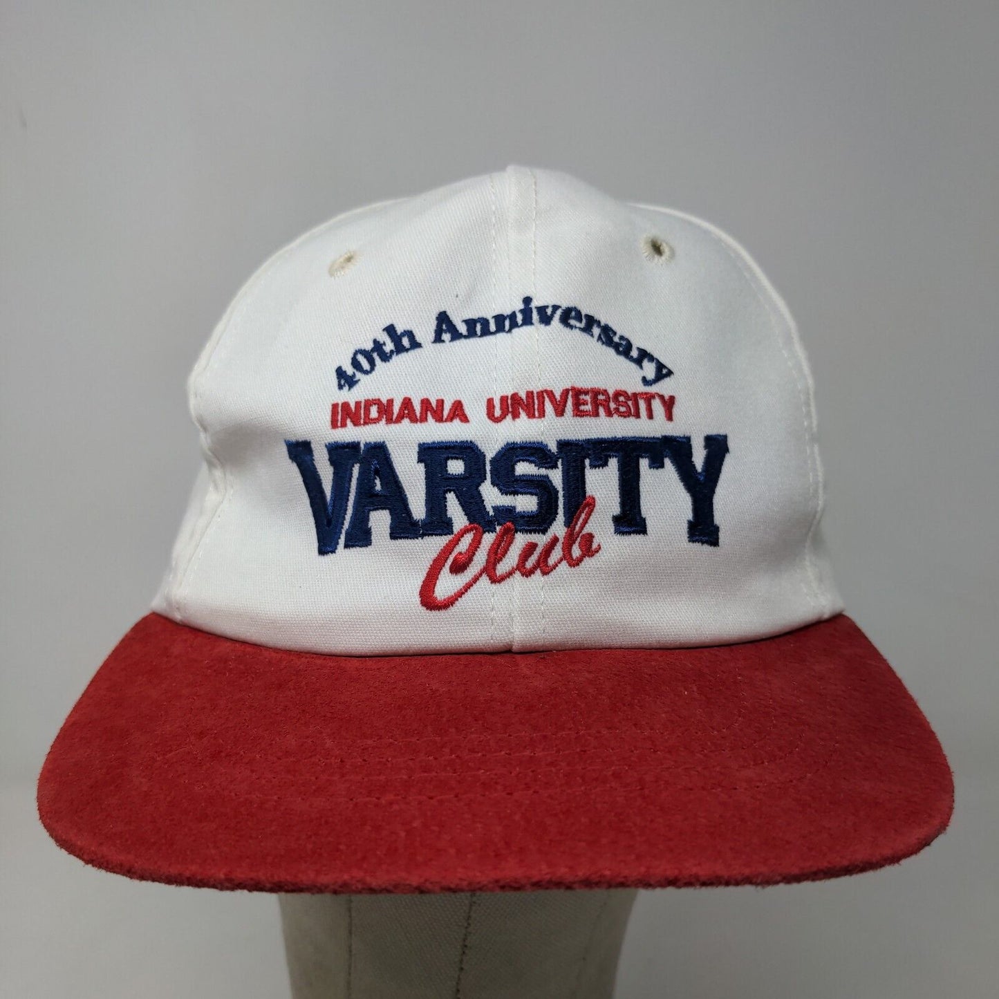 Indiana University Varsity Club Men's Slideback Hat 40th Anniversary Vintage USA