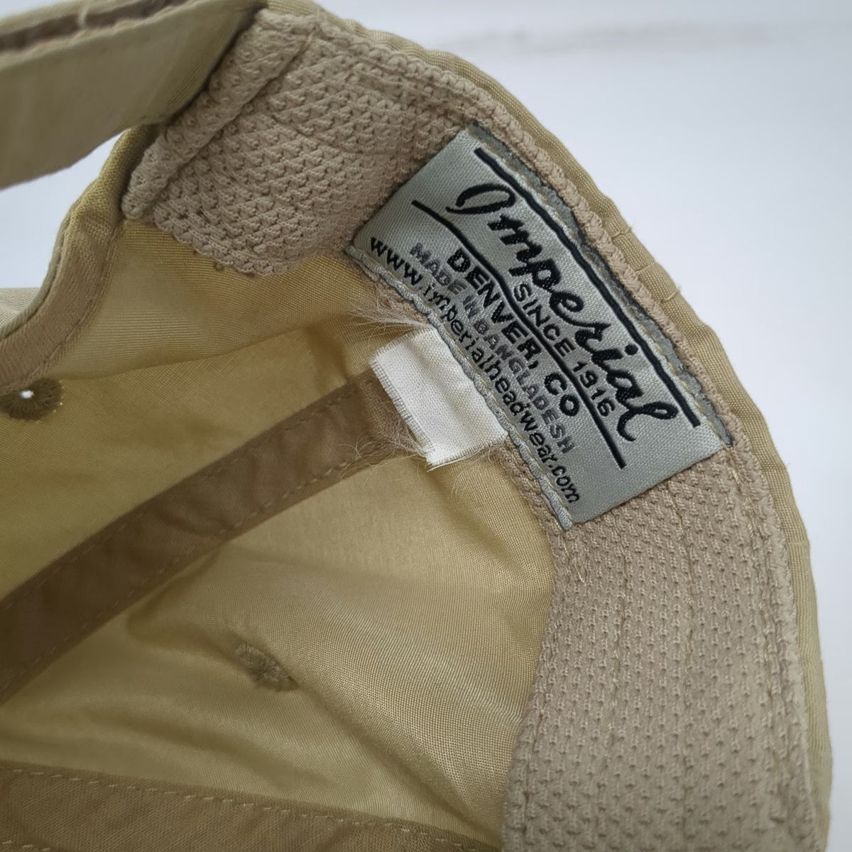 Imperial Baseball Cap Beige One Size Sandpoint Outfitters Outdoor Strapback Hat